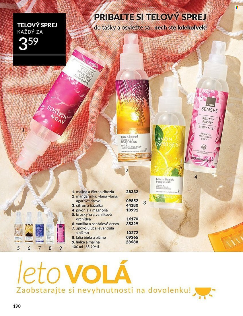 Leták Avon - 1.5.2025 - 31.5.2025. Strana 190