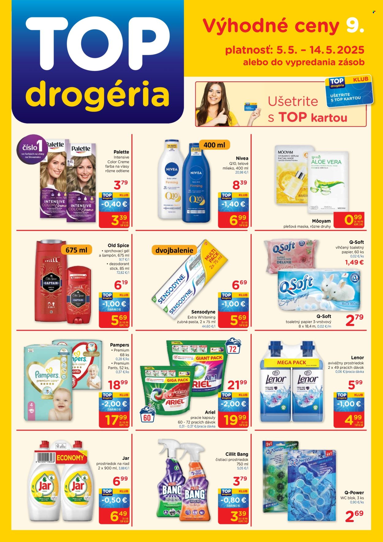 Leták TOP drogéria - 5.5.2025 - 14.5.2025. Strana 1
