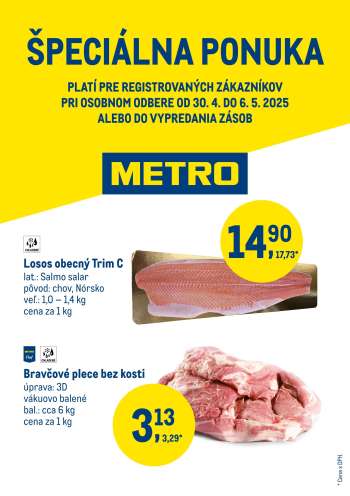Leták Metro - 30.4.2025 - 6.5.2025.