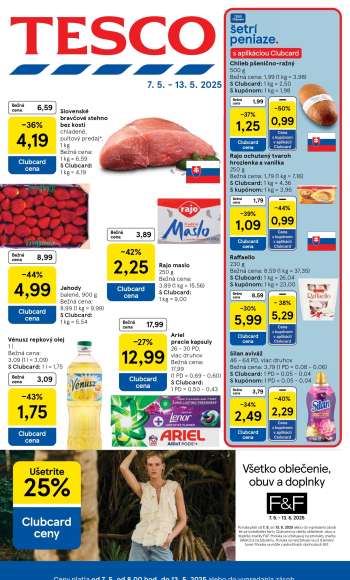 Leták TESCO - 7.5.2025 - 13.5.2025.