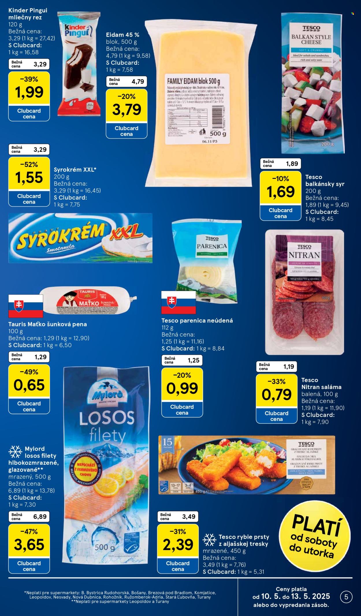 Leták TESCO supermarket - 7.5.2025 - 13.5.2025. Strana 5