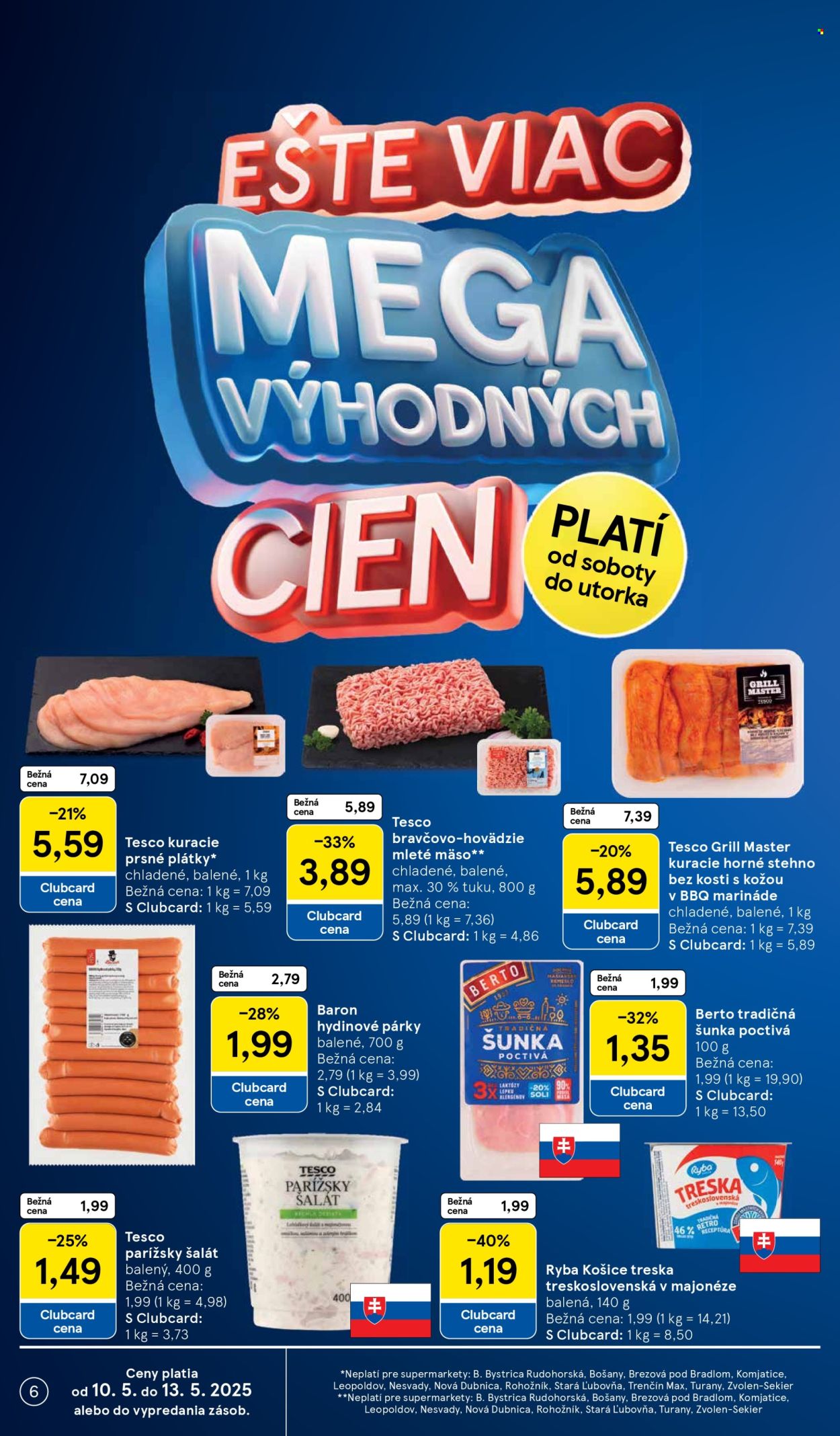 Leták TESCO supermarket - 7.5.2025 - 13.5.2025. Strana 6