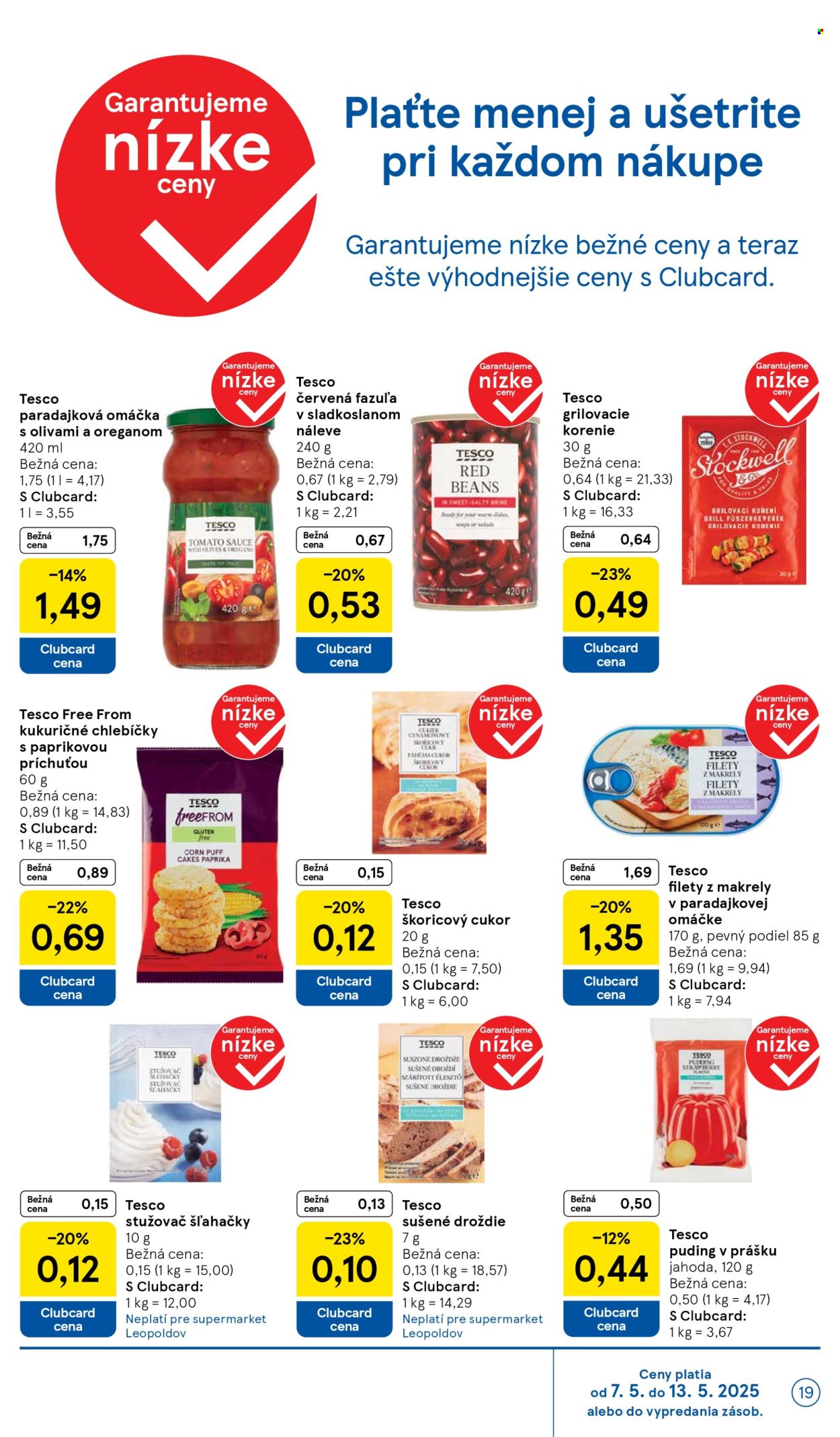 Leták TESCO supermarket - 7.5.2025 - 13.5.2025. Strana 19