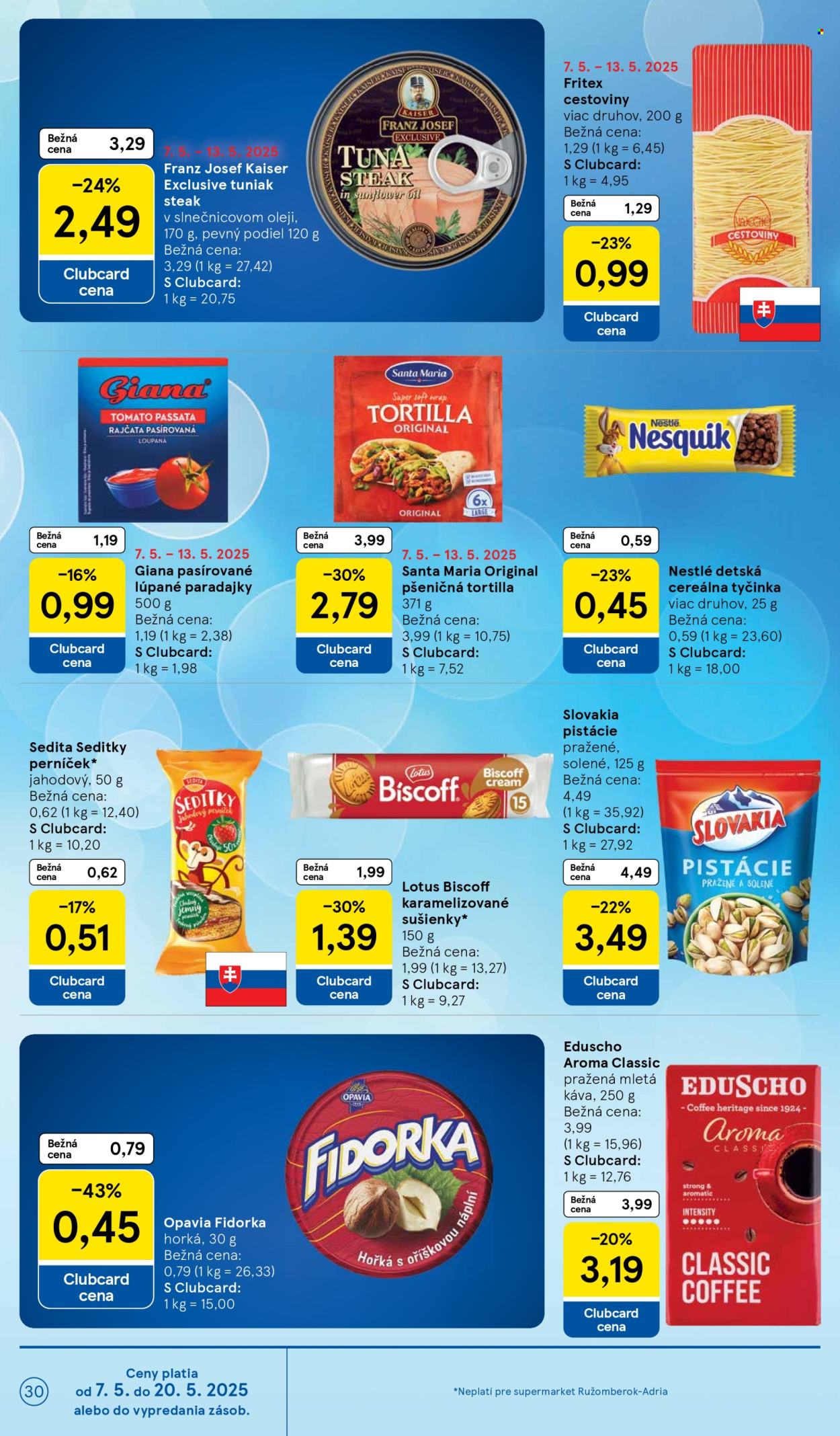 Leták TESCO supermarket - 7.5.2025 - 13.5.2025. Strana 30