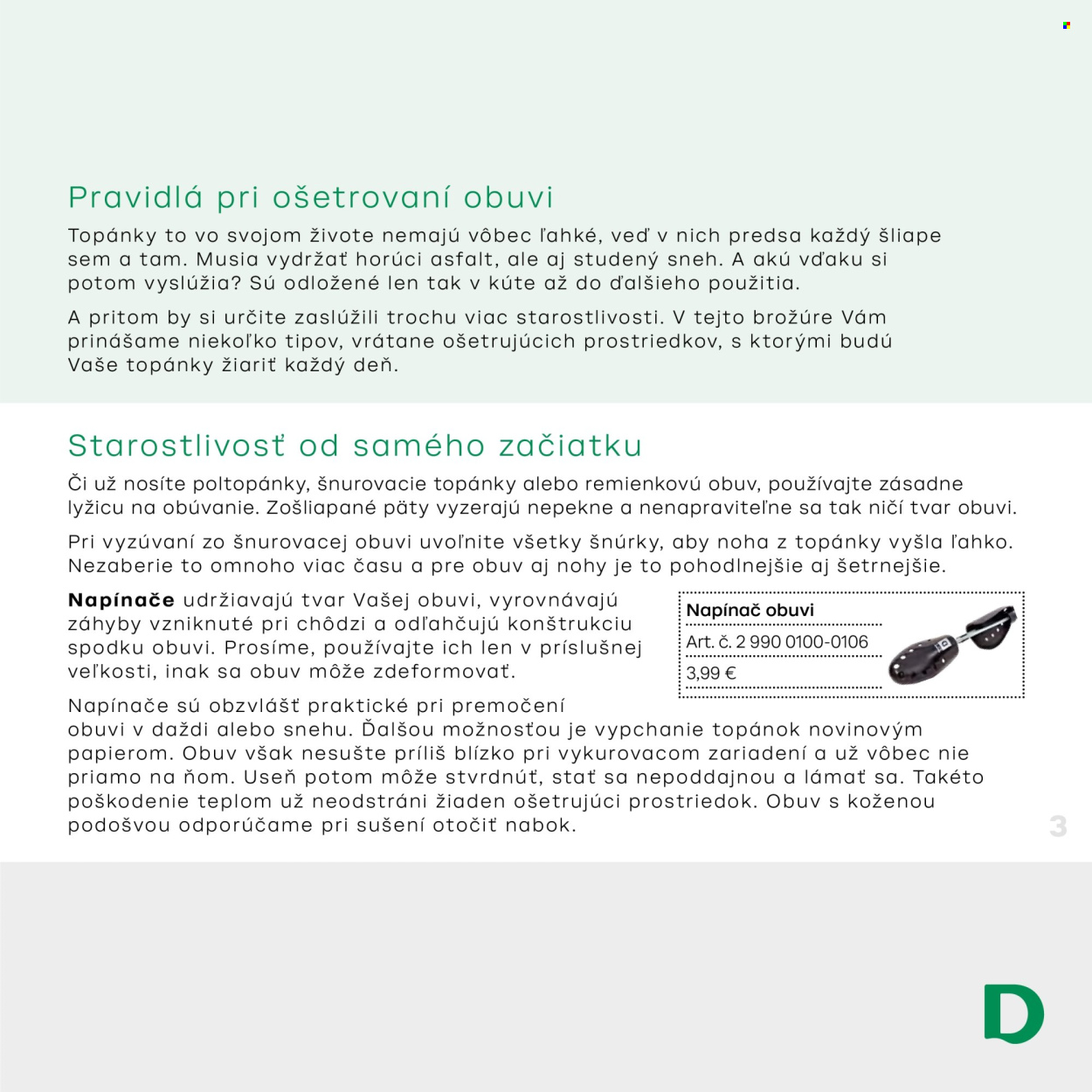 Leták Deichmann. Strana 3
