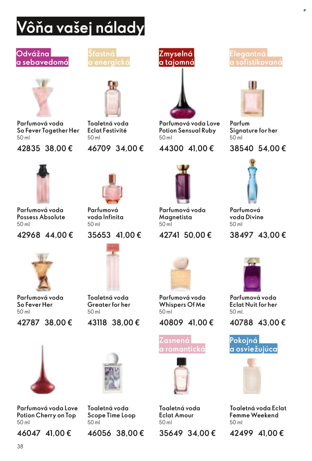 Leták Oriflame - 25.5.2025 - 14.6.2025. Strana 38