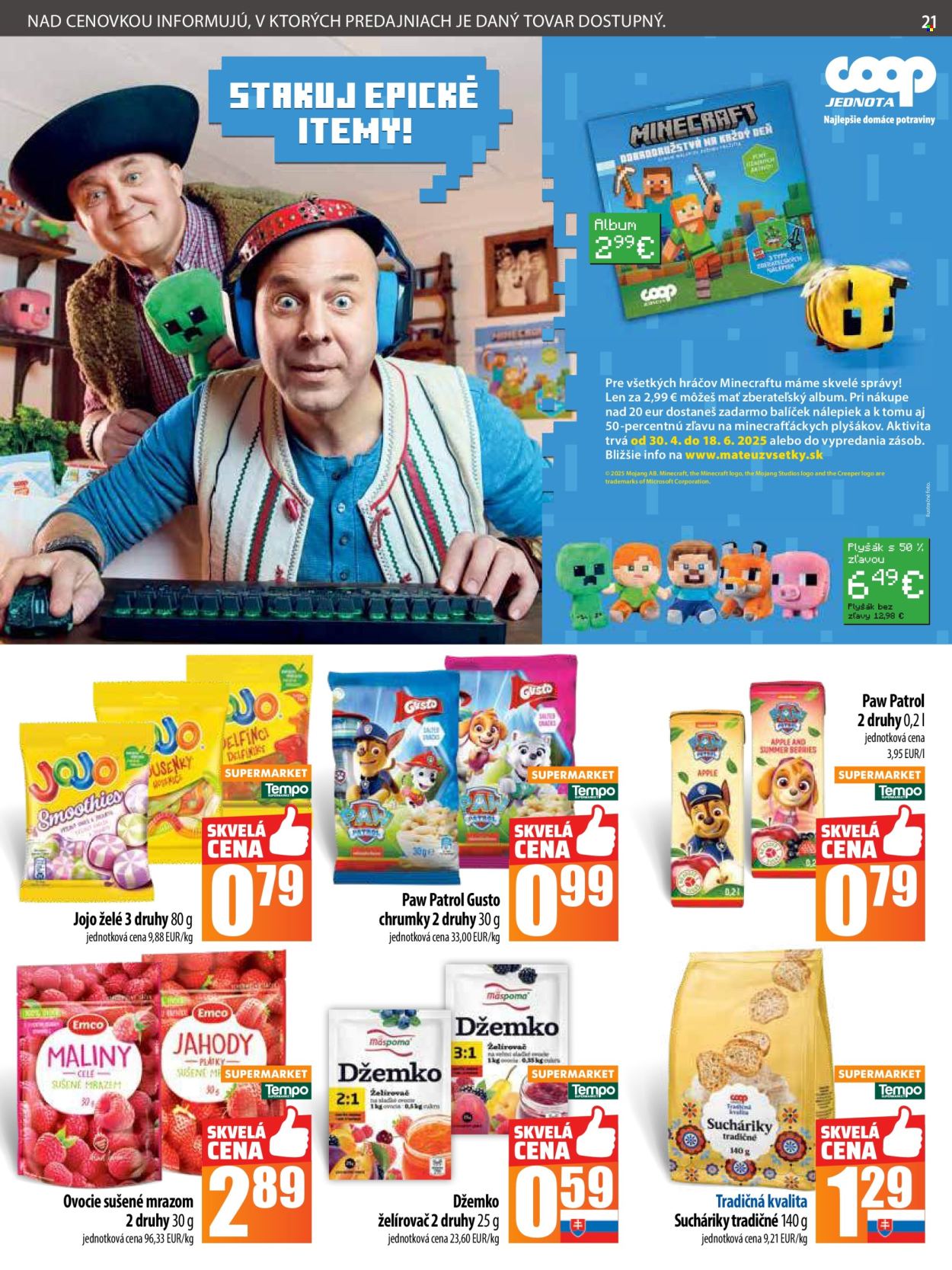 Leták COOP Jednota - 7.5.2025 - 14.5.2025. Strana 21