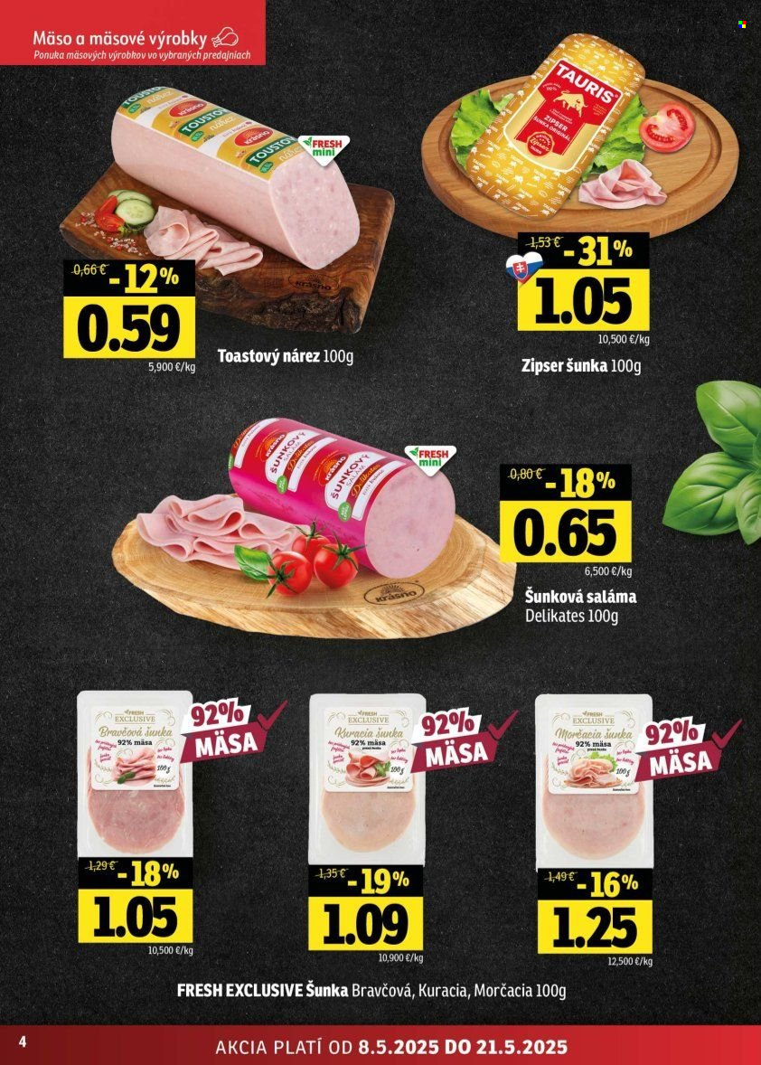 Leták FRESH - 8.5.2025 - 21.5.2025. Strana 4