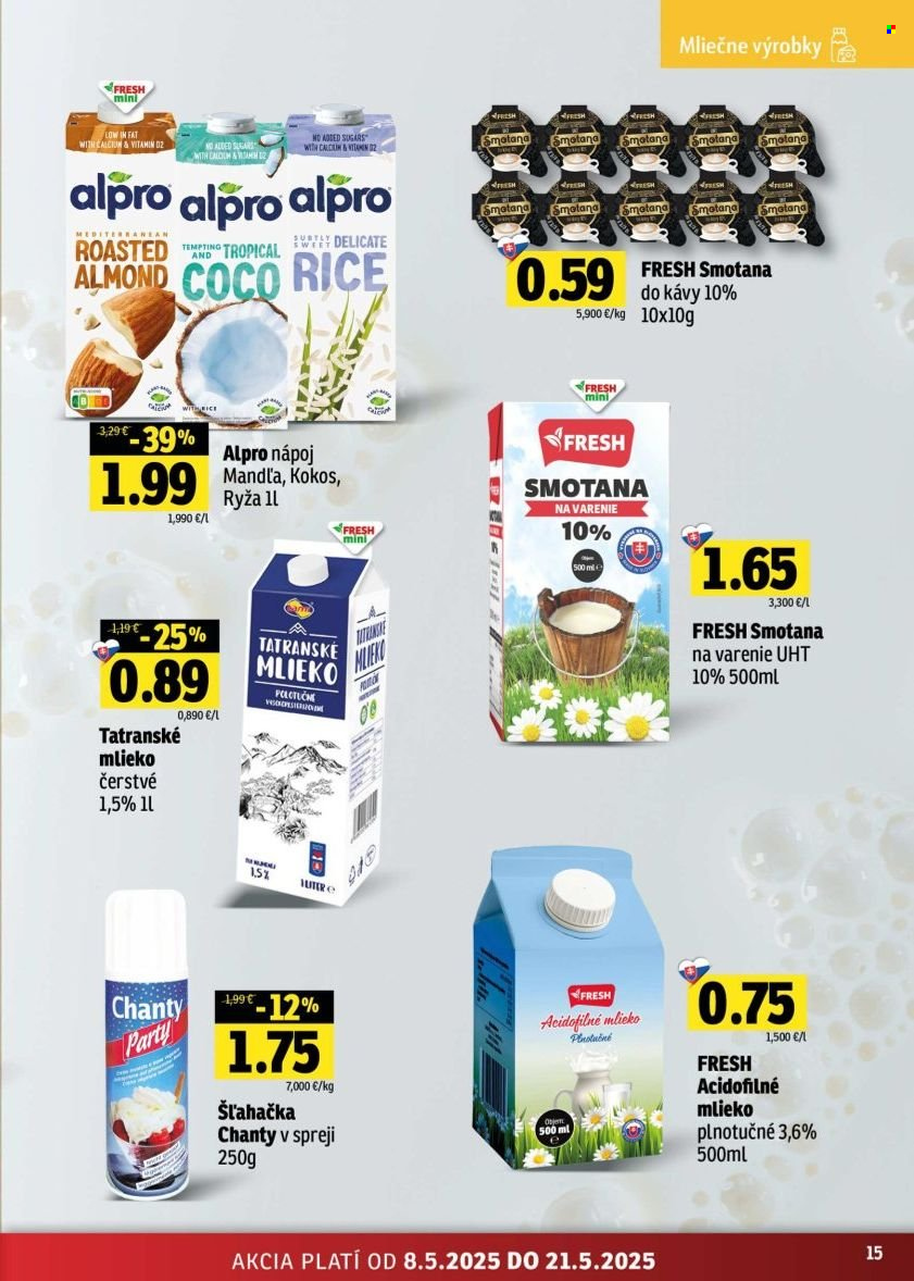 Leták FRESH - 8.5.2025 - 21.5.2025. Strana 15
