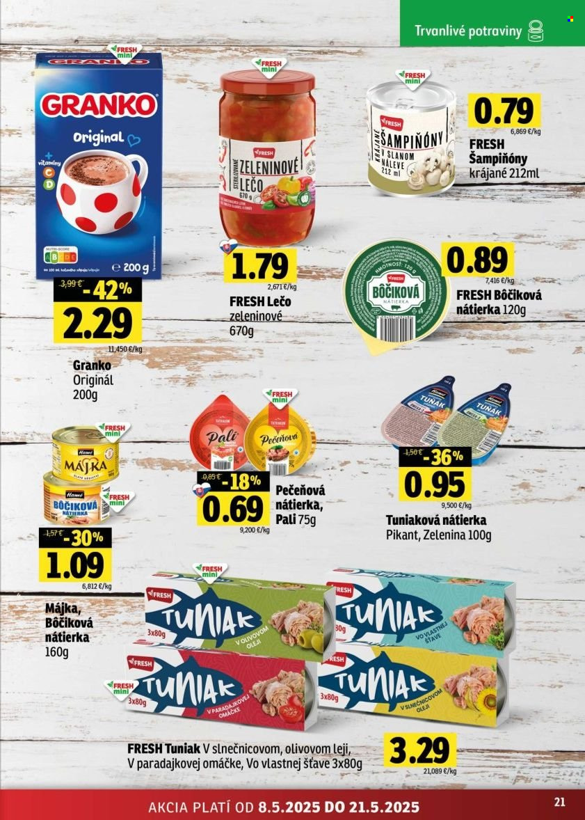 Leták FRESH - 8.5.2025 - 21.5.2025. Strana 21