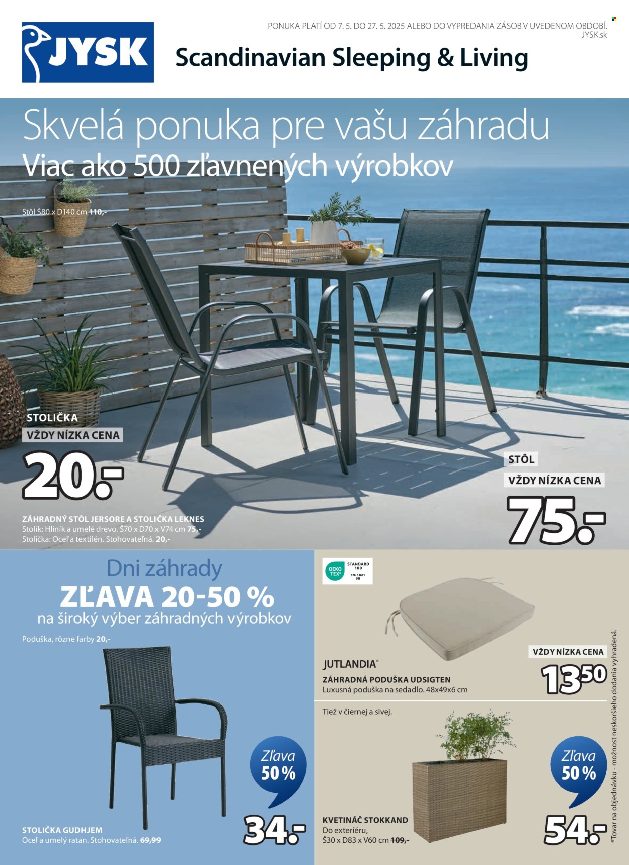 Leták JYSK - 7.5.2025 - 27.5.2025. Strana 2
