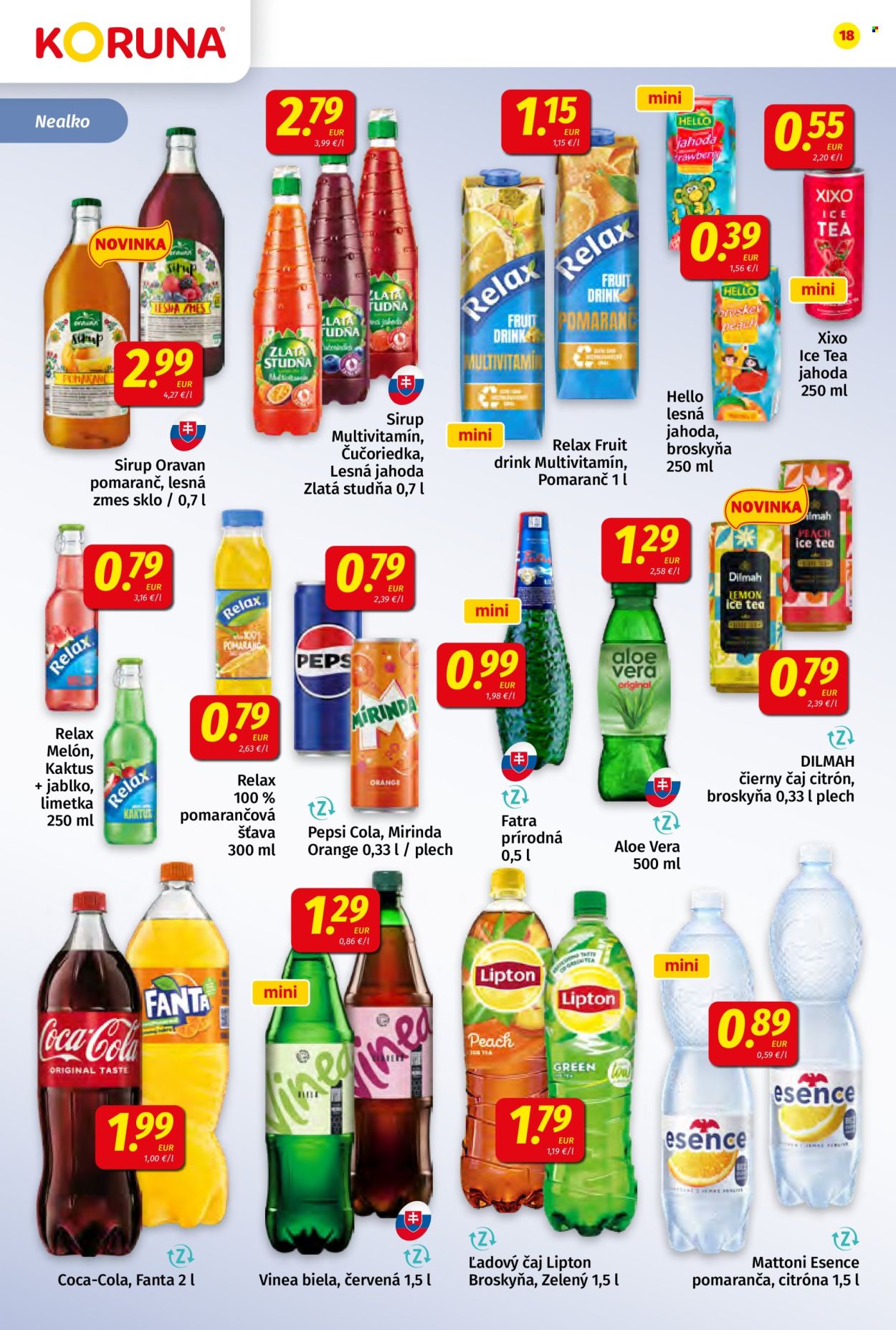 Leták Potraviny KORUNA - 9.5.2025 - 21.5.2025. Strana 18