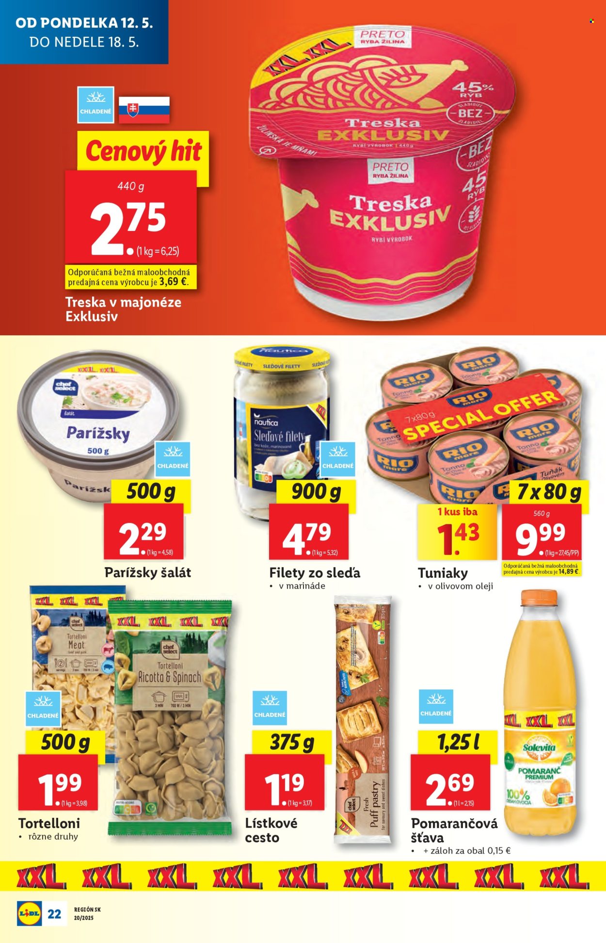 Leták Lidl - 12.5.2025 - 18.5.2025. Strana 22