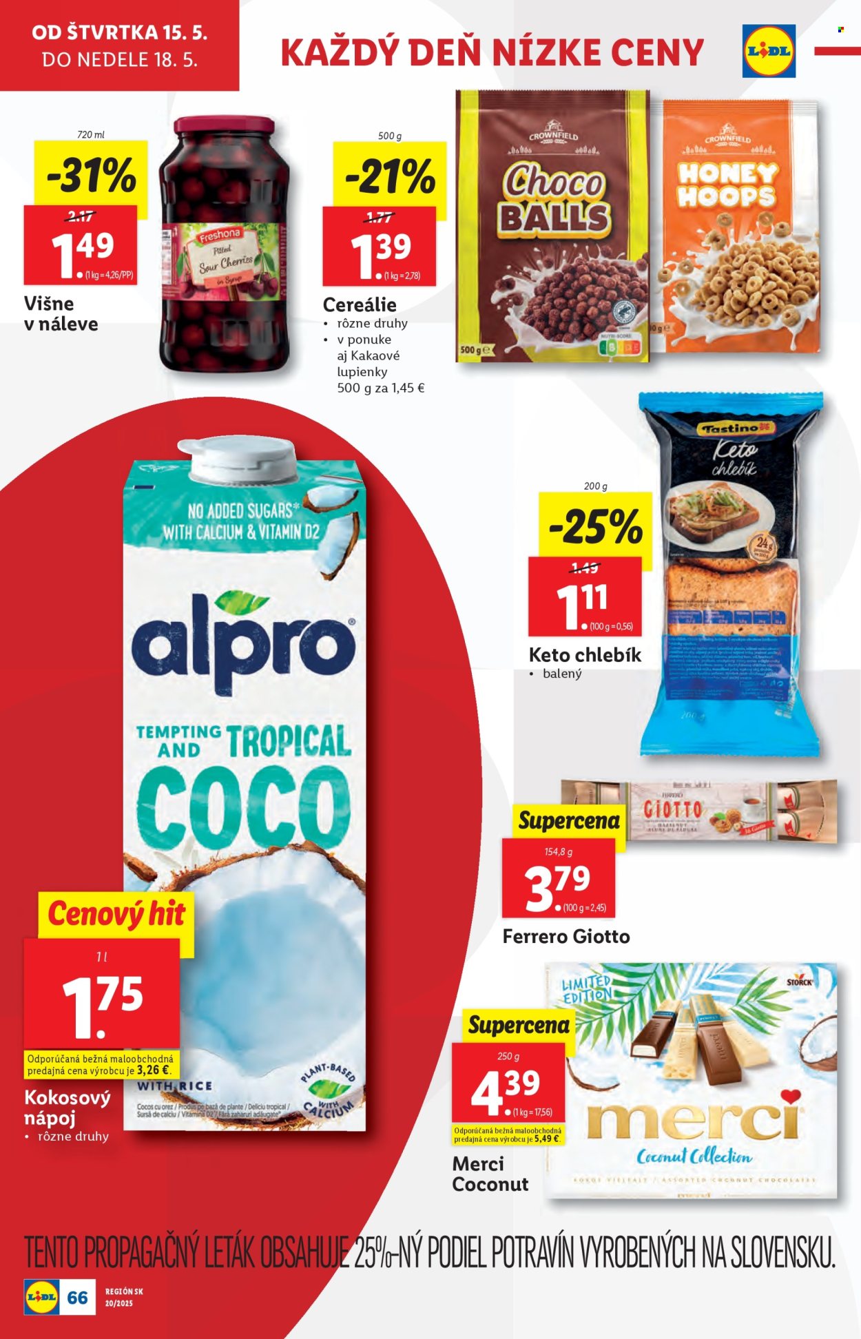 Leták Lidl - 12.5.2025 - 18.5.2025. Strana 70