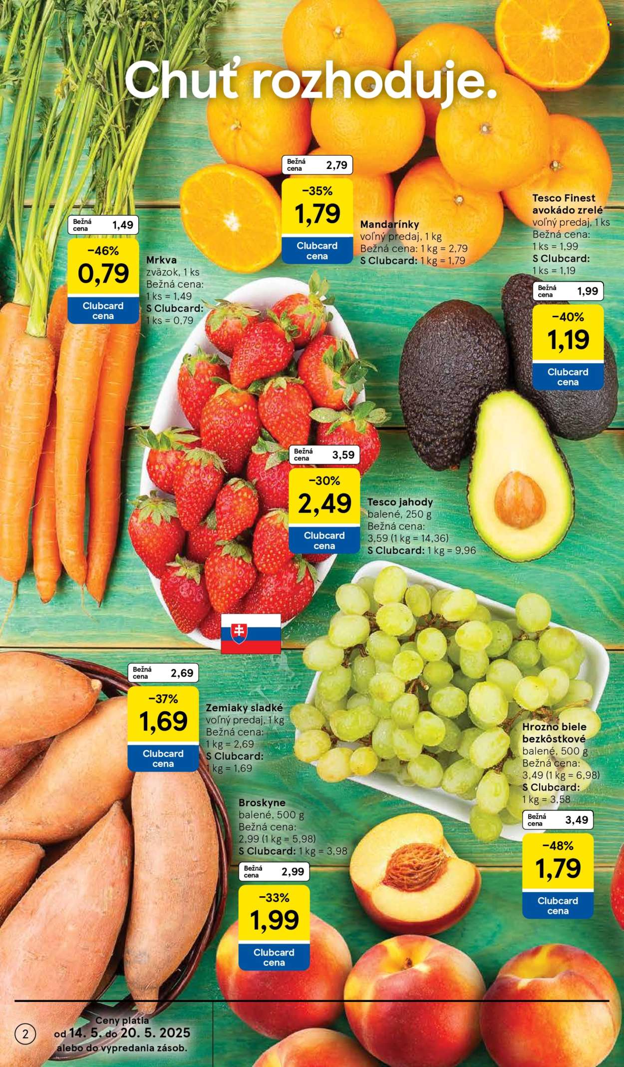 Leták TESCO supermarket - 14.5.2025 - 20.5.2025. Strana 2