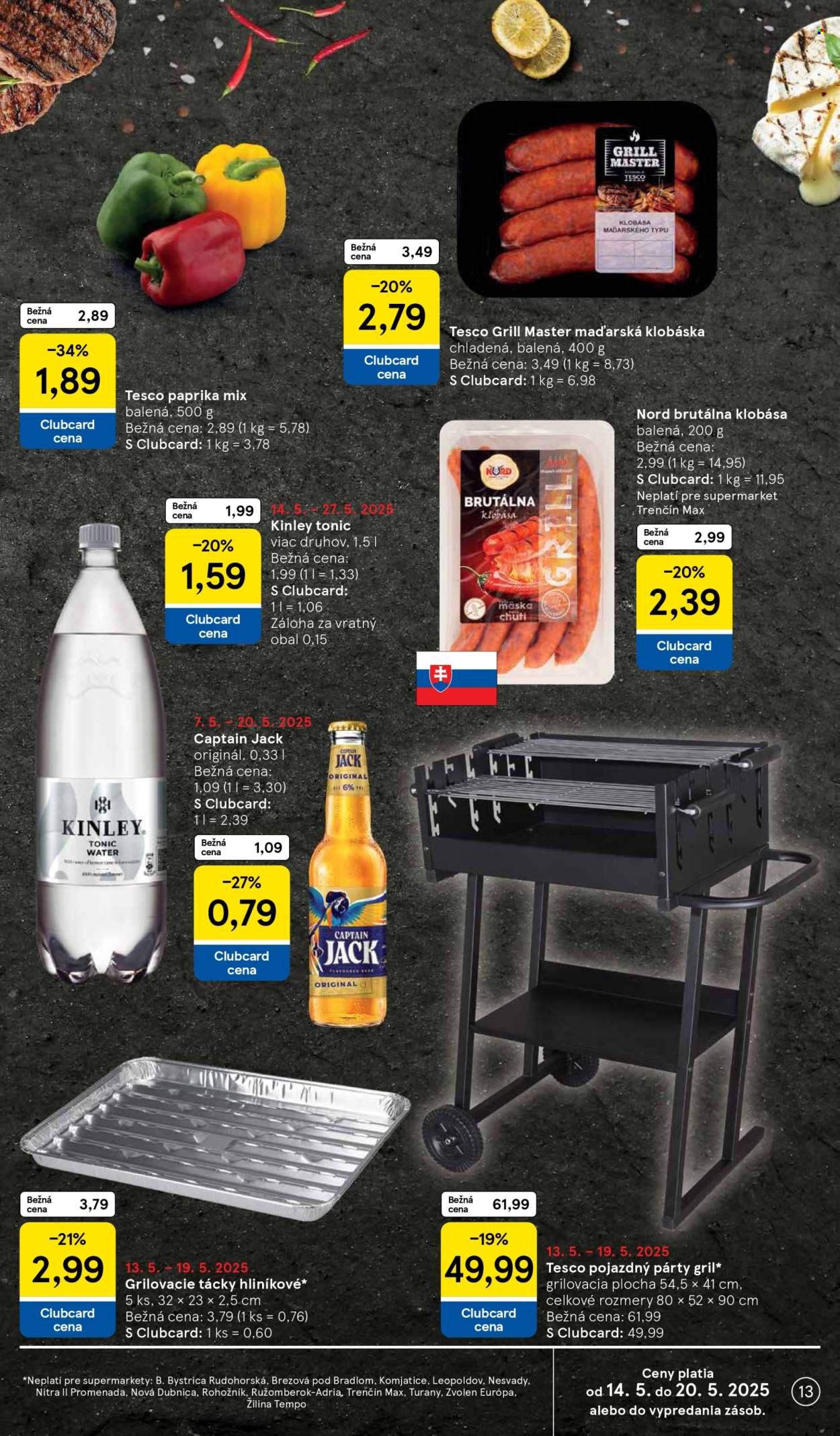 Leták TESCO supermarket - 14.5.2025 - 20.5.2025. Strana 13