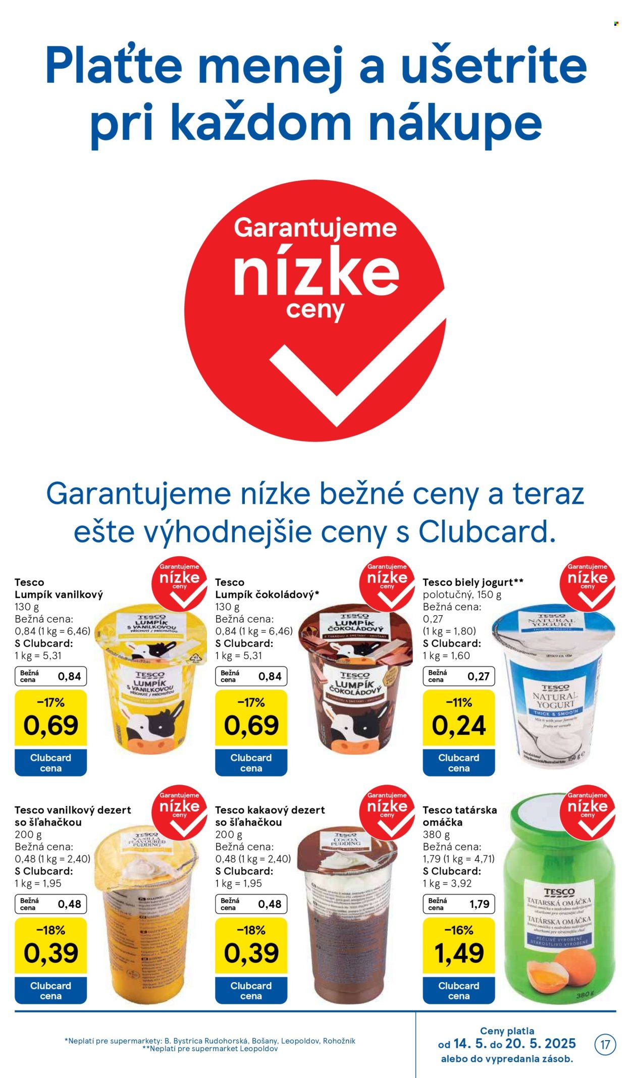 Leták TESCO supermarket - 14.5.2025 - 20.5.2025. Strana 17