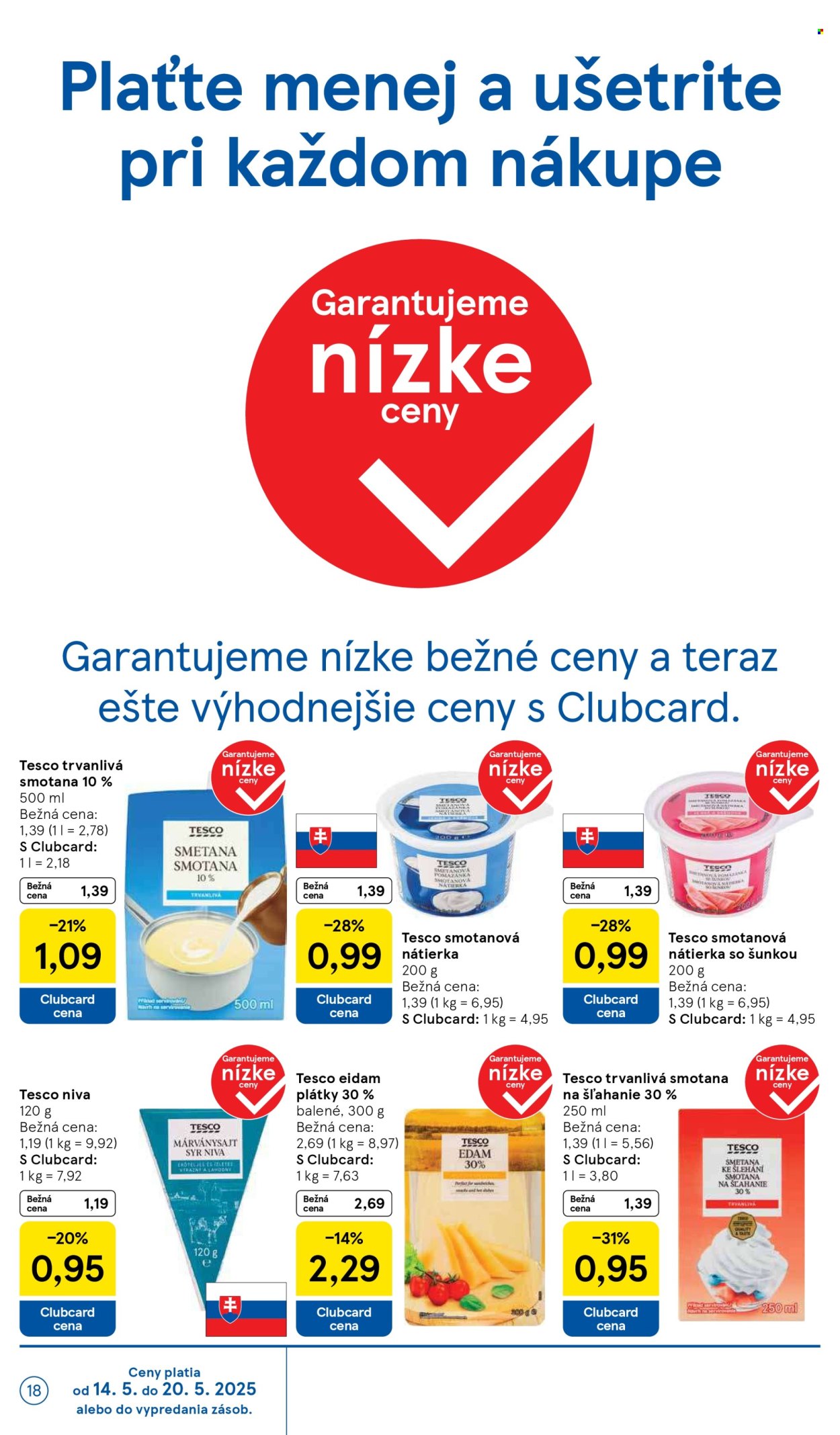 Leták TESCO supermarket - 14.5.2025 - 20.5.2025. Strana 18