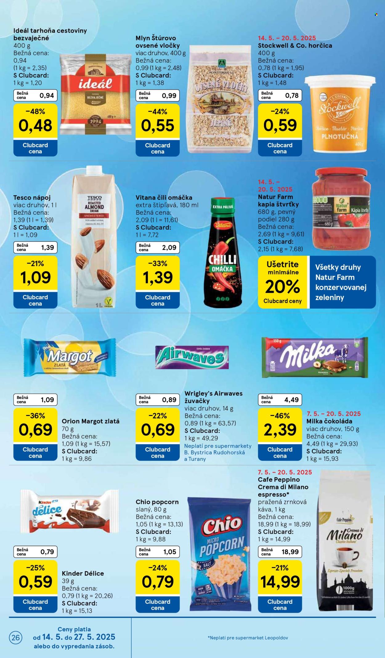 Leták TESCO supermarket - 14.5.2025 - 20.5.2025. Strana 26