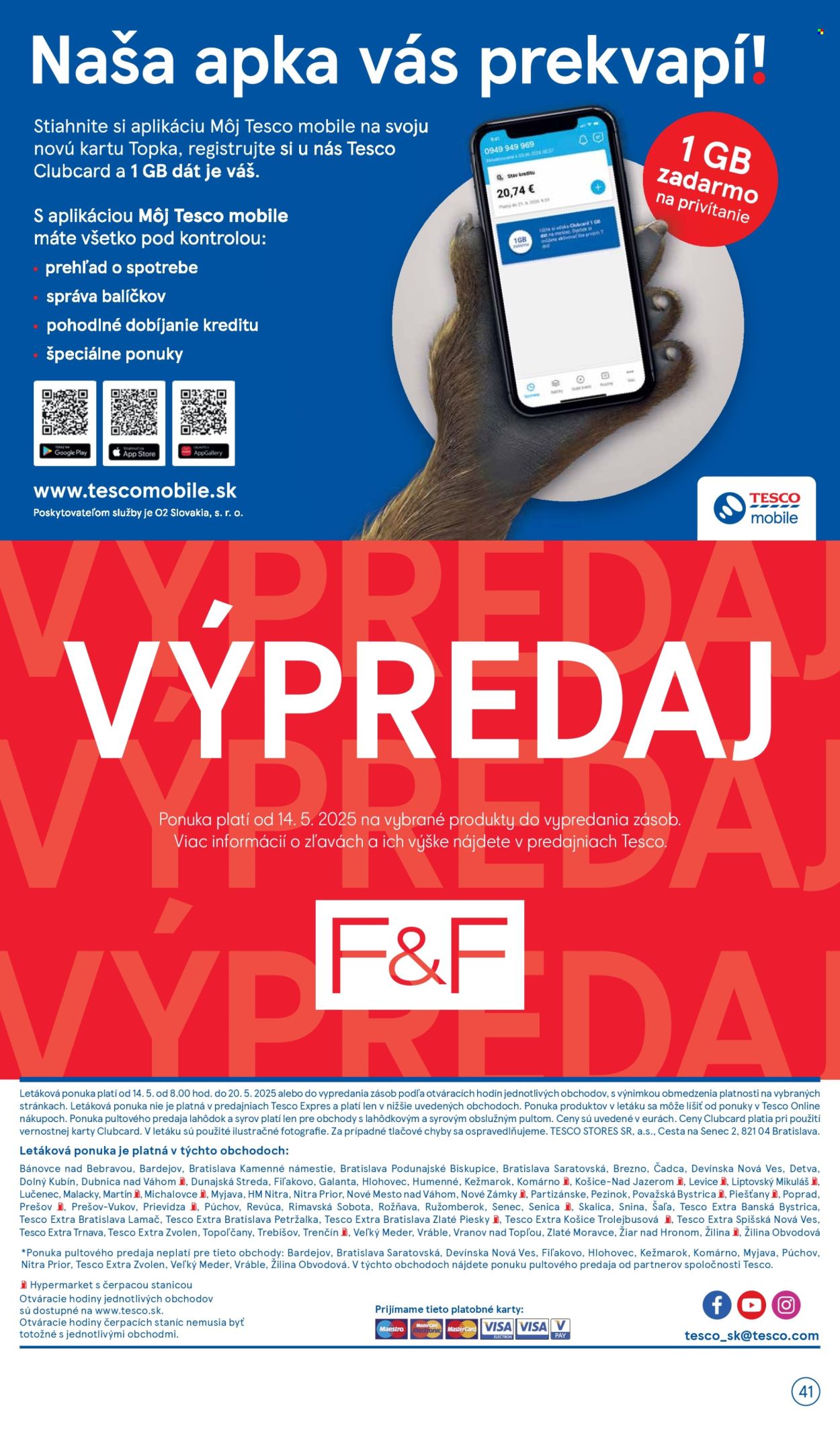 Leták TESCO - 14.5.2025 - 20.5.2025. Strana 41