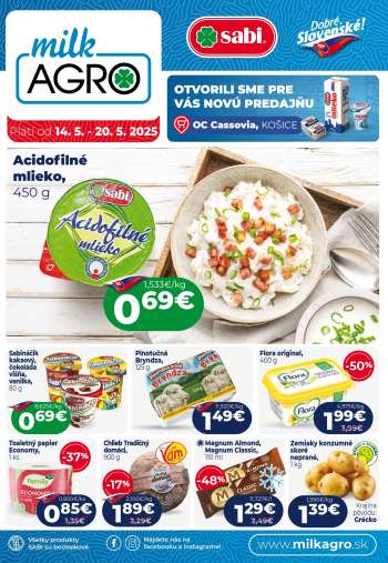 Leták Milk AGRO - 14.5.2025 - 20.5.2025.