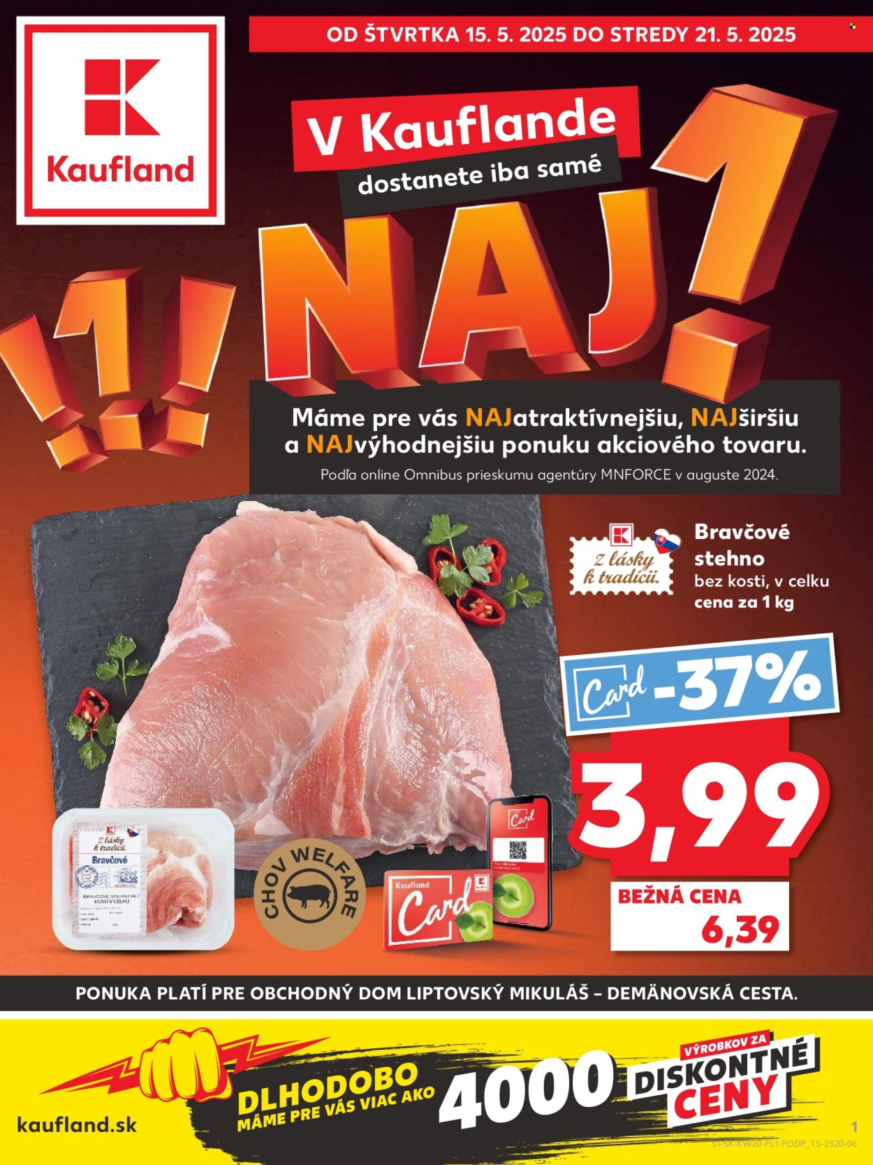 Leták Kaufland - 15.5.2025 - 21.5.2025. Strana 1