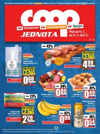Leták COOP Jednota - 15.5.2025 - 21.5.2025.