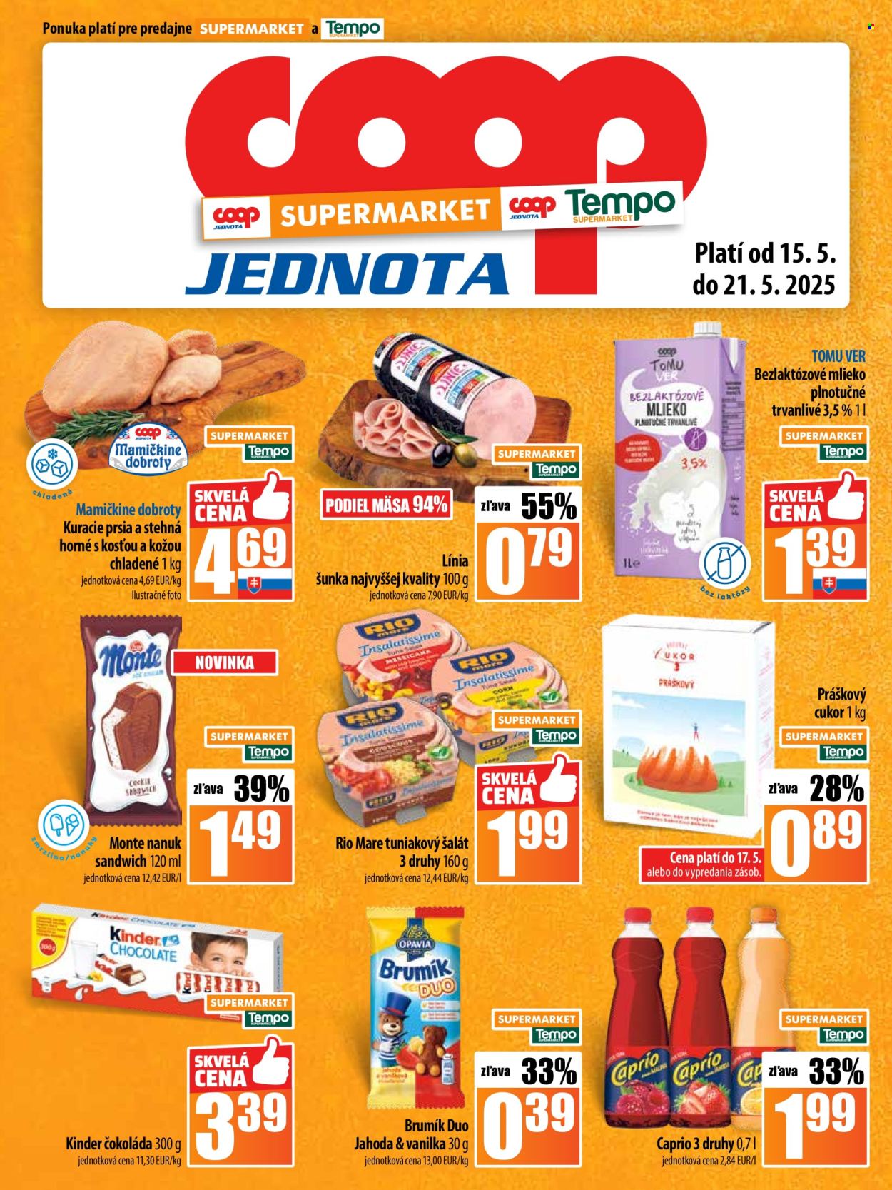 Leták COOP Jednota - 15.5.2025 - 21.5.2025. Strana 13