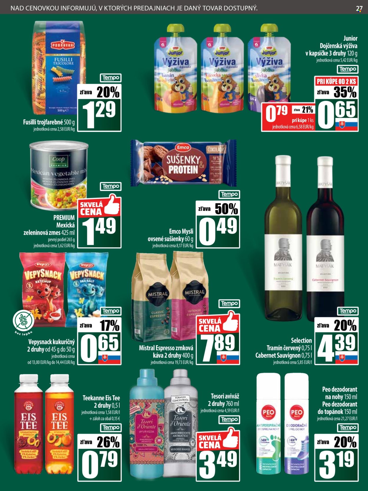 Leták COOP Jednota - 15.5.2025 - 21.5.2025. Strana 27