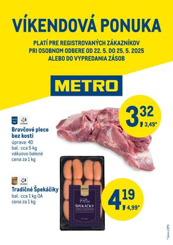 Leták Metro - 22.5.2025 - 25.5.2025.