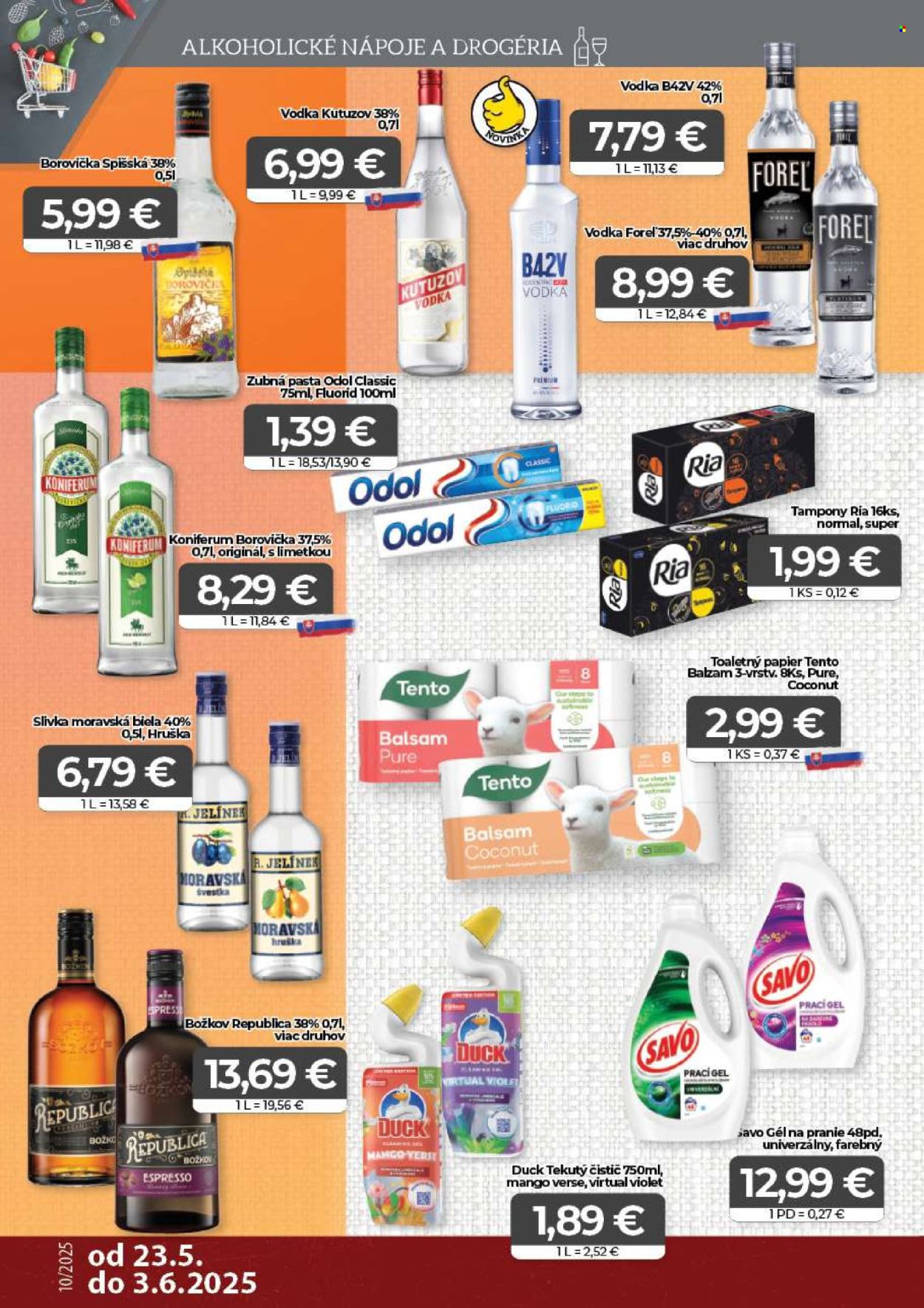 Leták CBA Komfos - 23.5.2025 - 3.6.2025. Strana 14