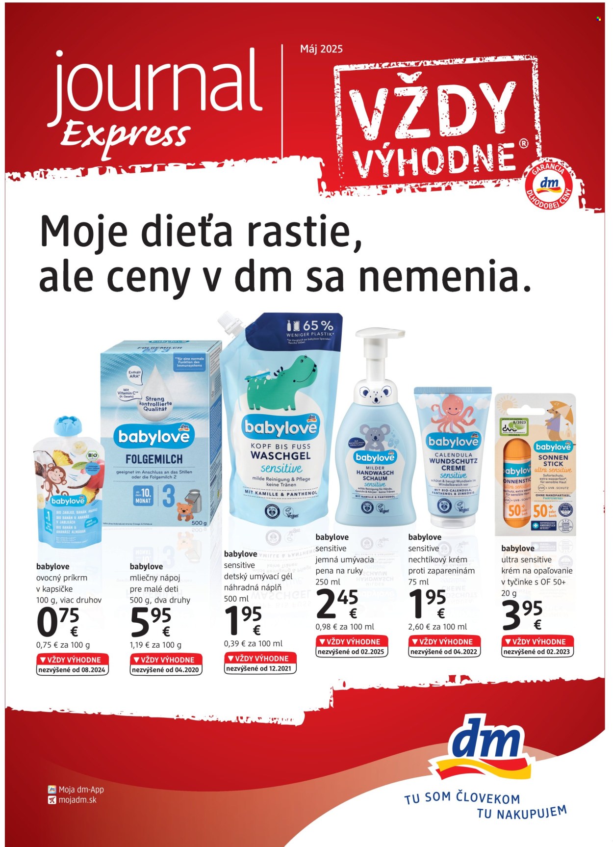 Leták dm drogerie - 1.5.2025 - 31.5.2025. Strana 1