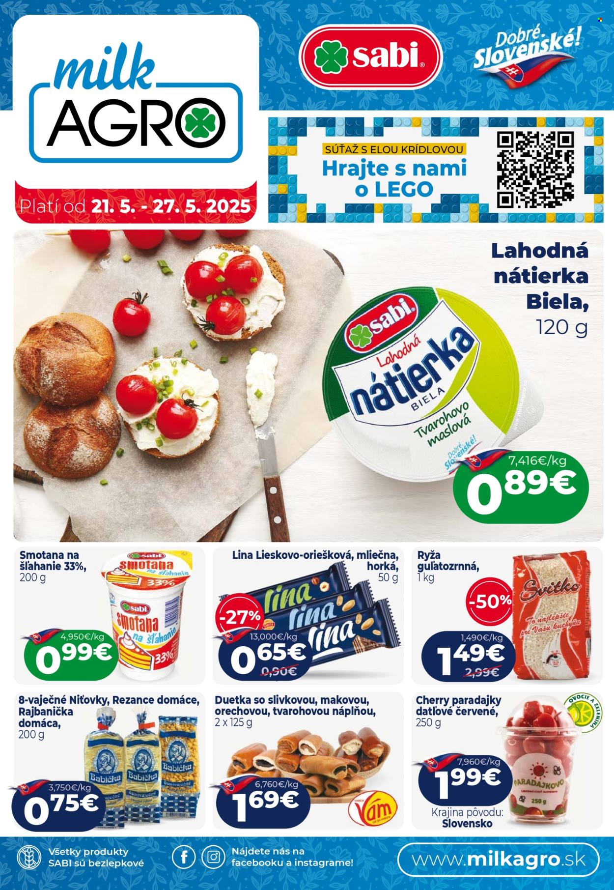 Leták Milk AGRO - 21.5.2025 - 27.5.2025. Strana 1