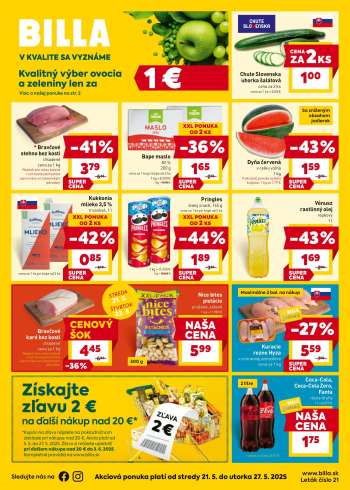 Leták Billa - 21.5.2025 - 27.5.2025.