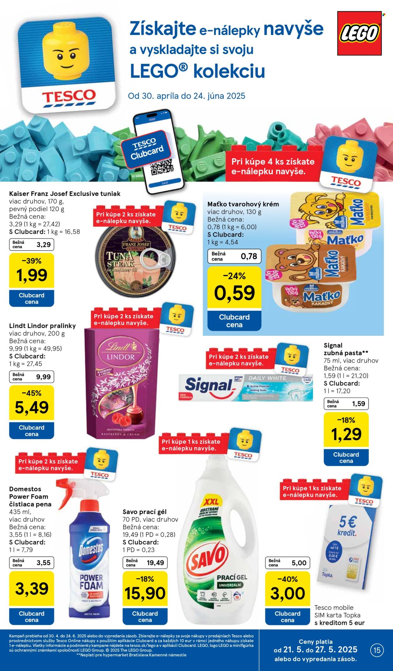 Leták TESCO - 21.5.2025 - 27.5.2025. Strana 15