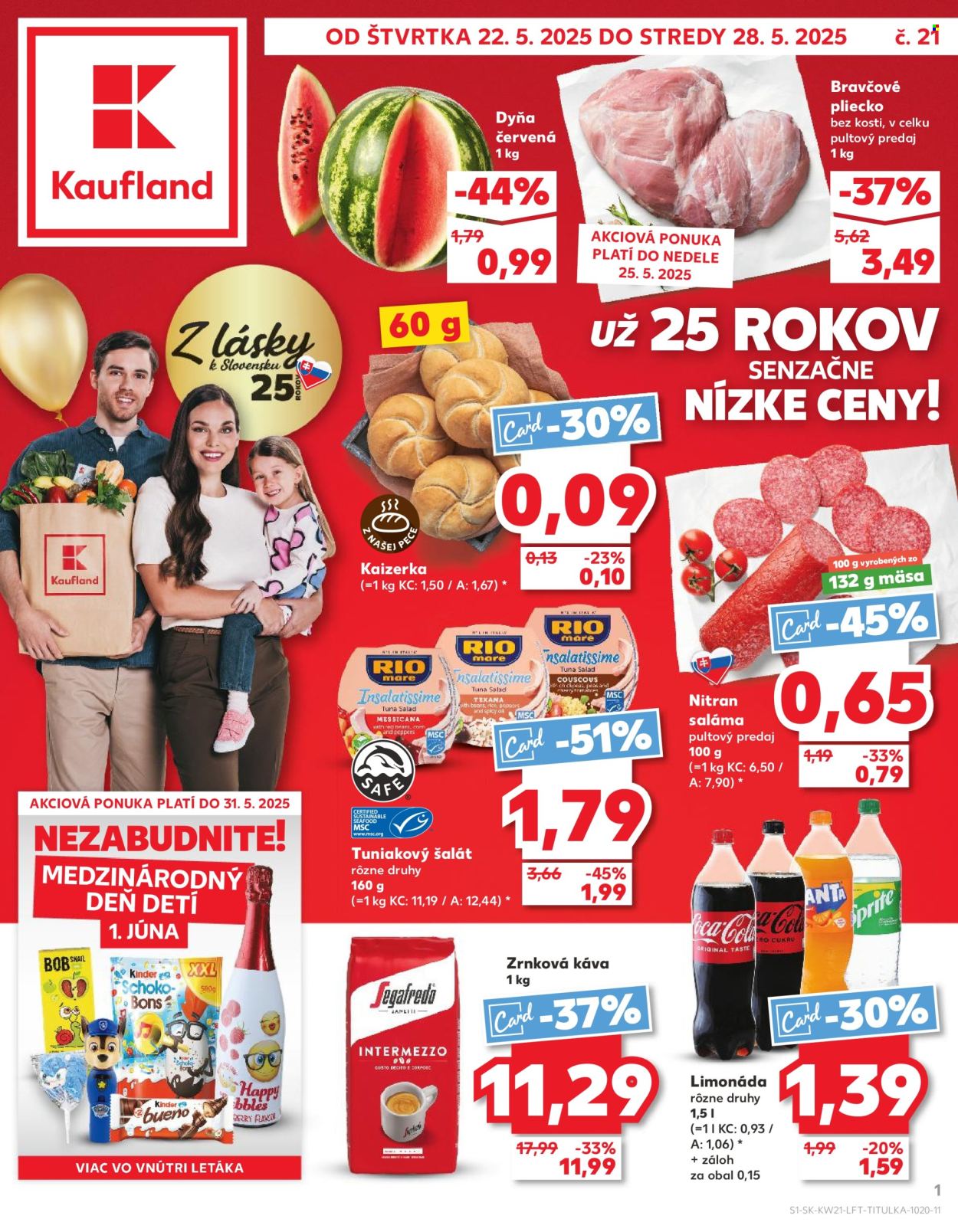 Leták Kaufland - 22.5.2025 - 28.5.2025. Strana 1