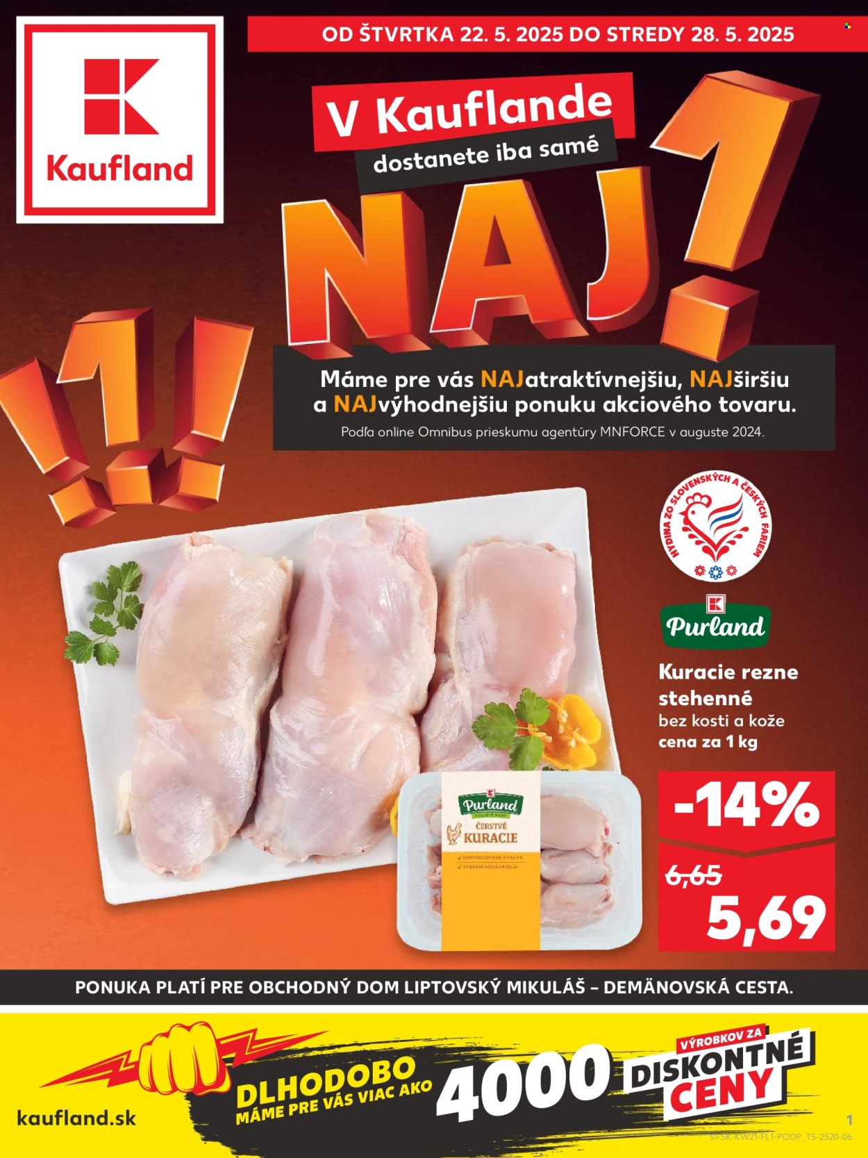 Leták Kaufland - 22.5.2025 - 28.5.2025. Strana 1