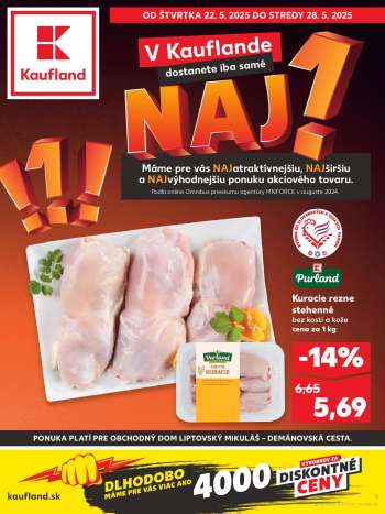 Leták Kaufland - 22.5.2025 - 28.5.2025.