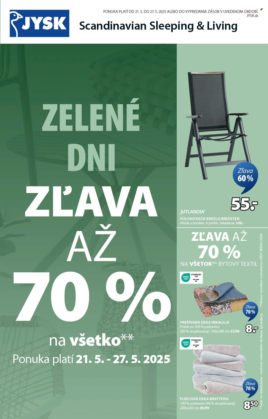 Leták JYSK - 21.5.2025 - 27.5.2025. Strana 2