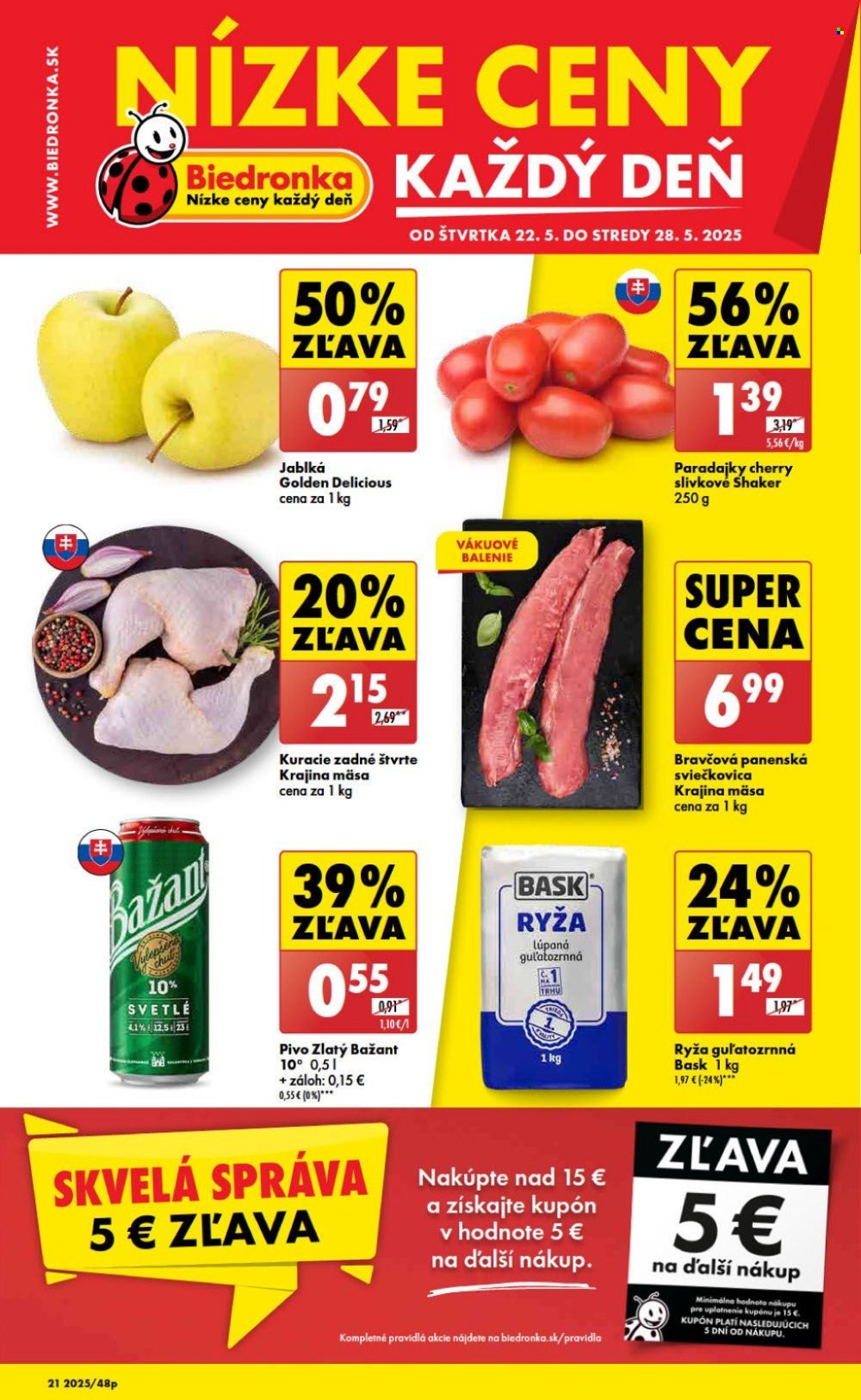 Leták Biedronka - 22.5.2025 - 28.5.2025. Strana 1