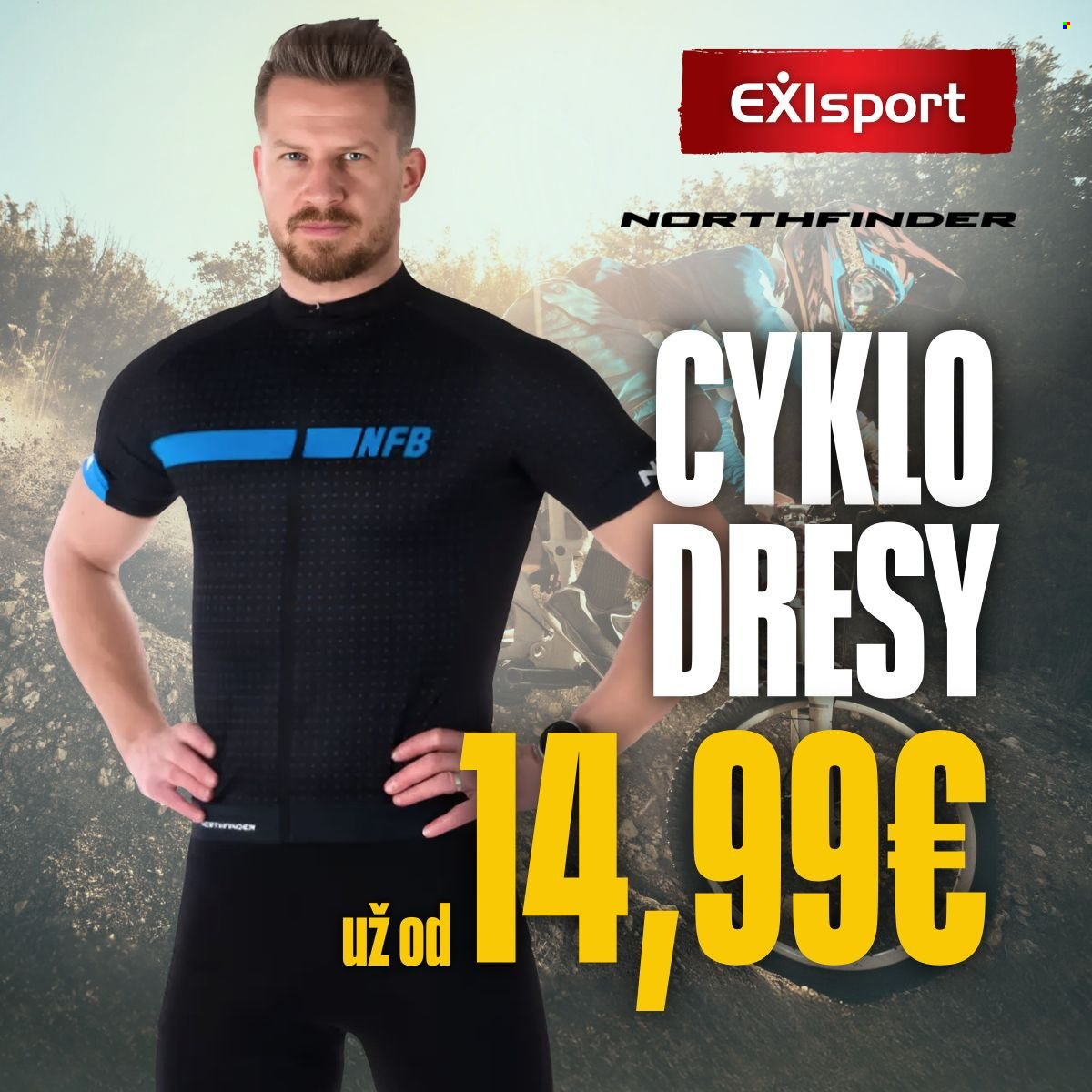 Leták Exisport. Strana 1