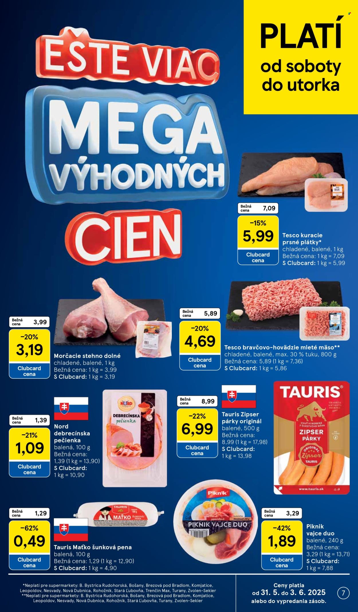 Leták TESCO supermarket - 28.5.2025 - 3.6.2025. Strana 7