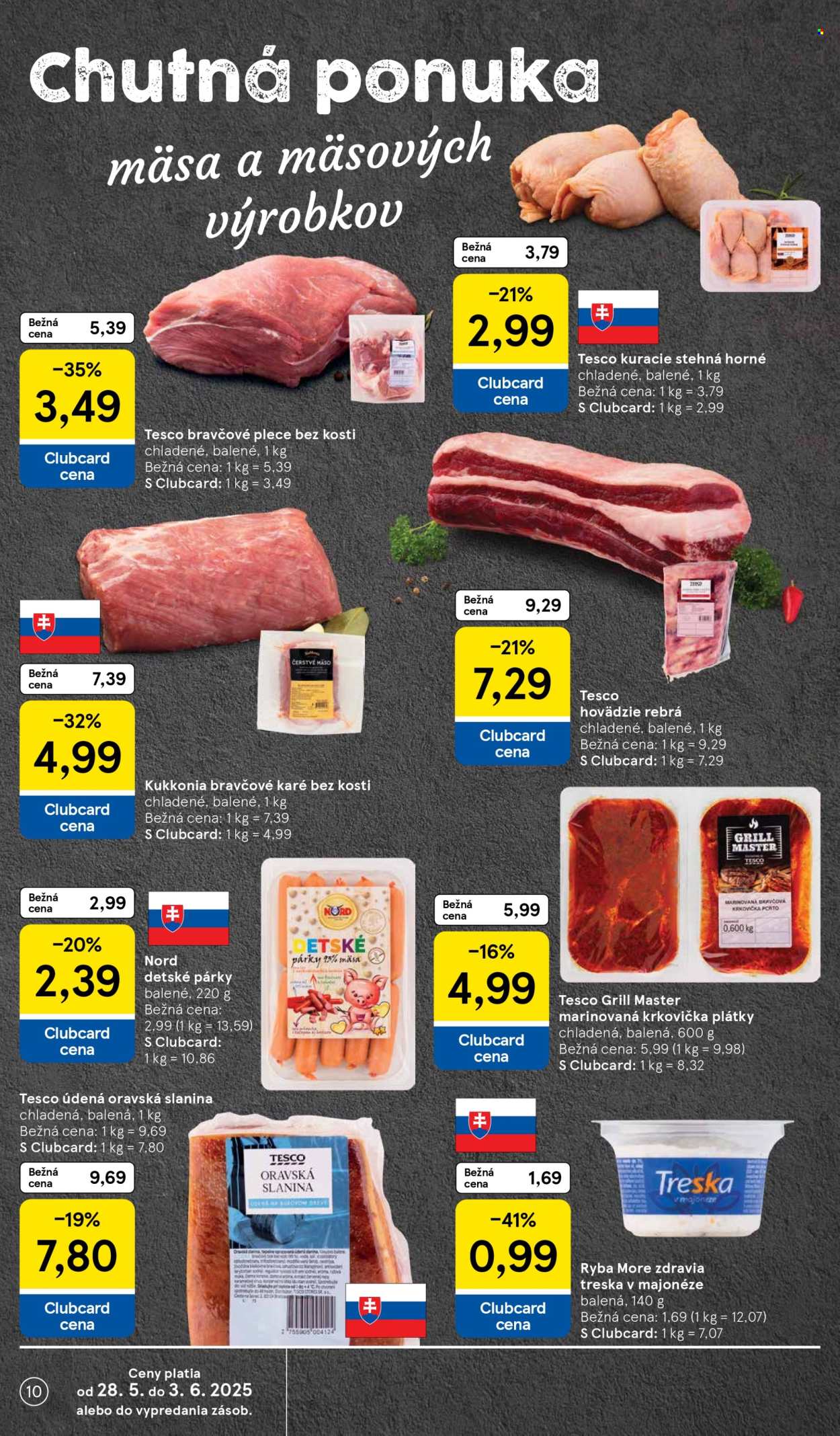 Leták TESCO supermarket - 28.5.2025 - 3.6.2025. Strana 10