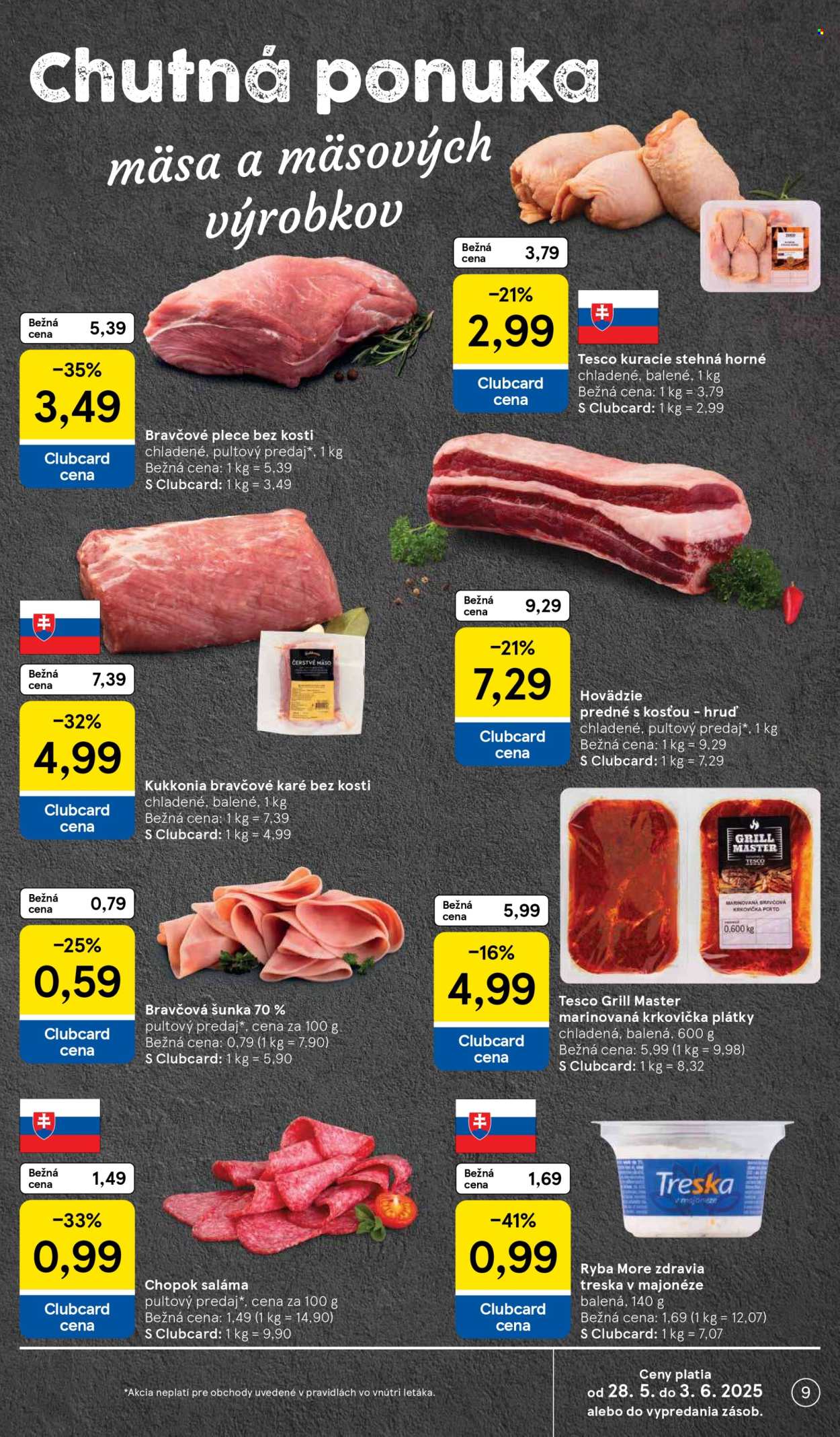 Leták TESCO - 28.5.2025 - 3.6.2025. Strana 9