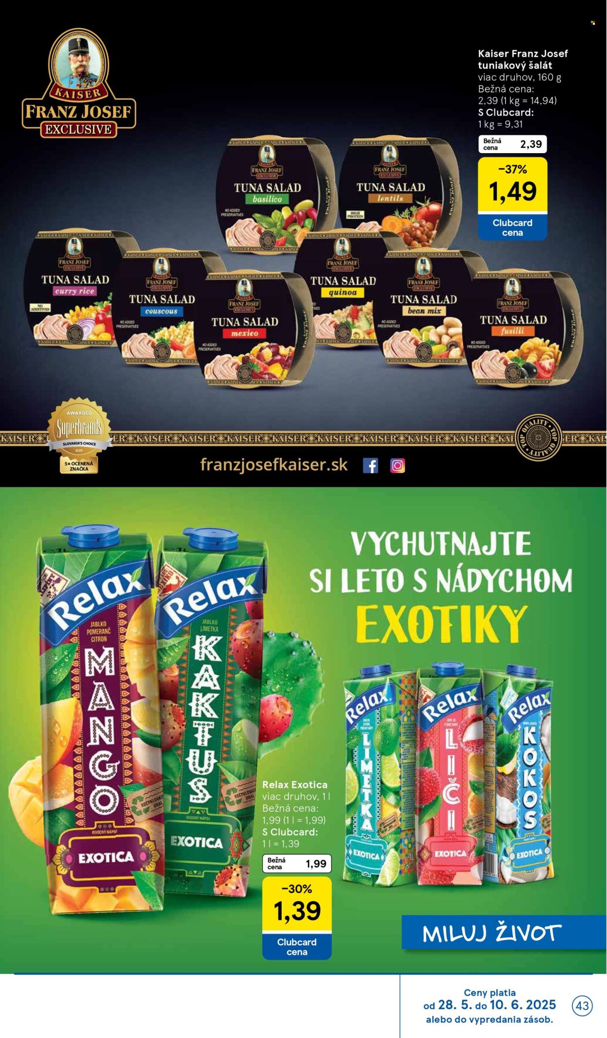 Leták TESCO - 28.5.2025 - 3.6.2025. Strana 43