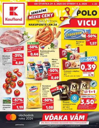 Leták Kaufland - 29.5.2025 - 4.6.2025.