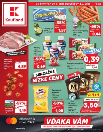 Leták Kaufland - 29.5.2025 - 4.6.2025.