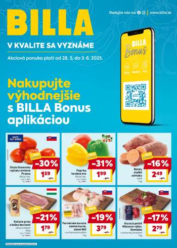 Leták Billa - 28.5.2025 - 3.6.2025.