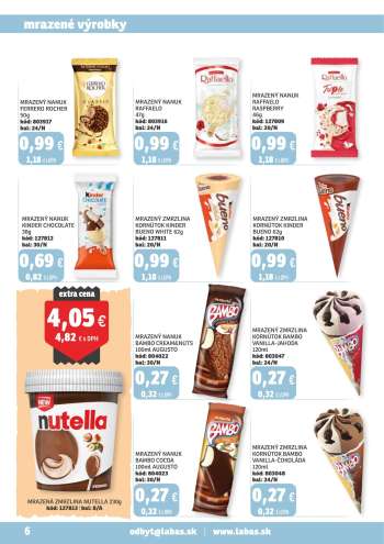 thumbnail - Mražený nanuk Bambo Cream&Nuts 100ml Augusto