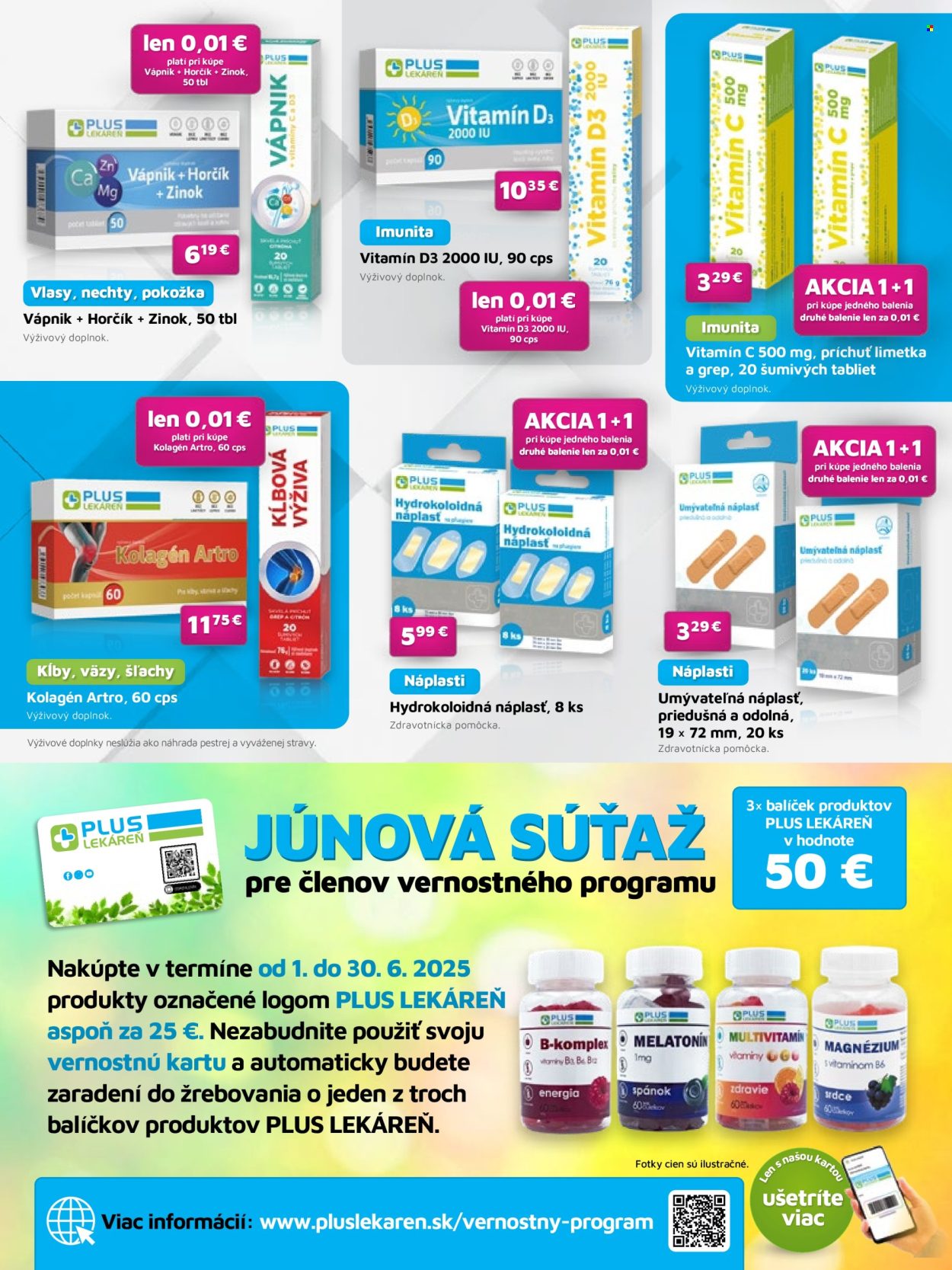 Leták Plus lekáreň - 1.6.2025 - 30.6.2025. Strana 8